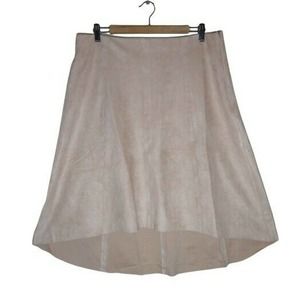 H By HALSTON Blush Pink Asymmetrical Skirt Size 14